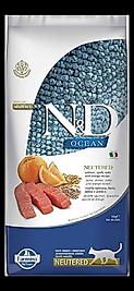 Nd ocean düşük tahıllı kısırlaştırılmış kedi 10kg somon balığı ve portakallı kısır kedi maması