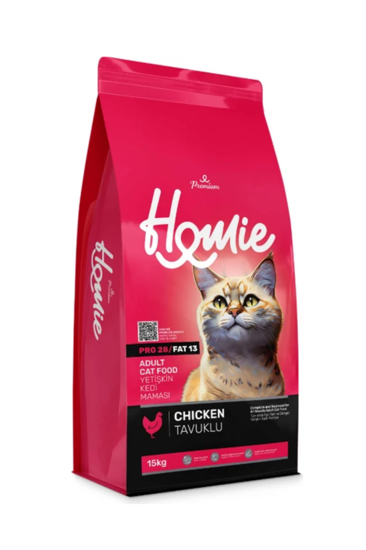 Homie Premium Tavuklu Yetişkin Kedi Maması 15 Kg